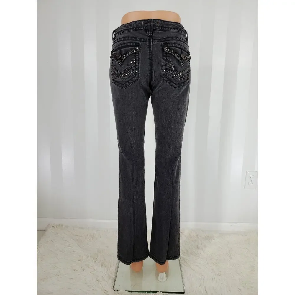 Nine West Black Straight Leg Jeans Versatile Style - Picture 3 of 11